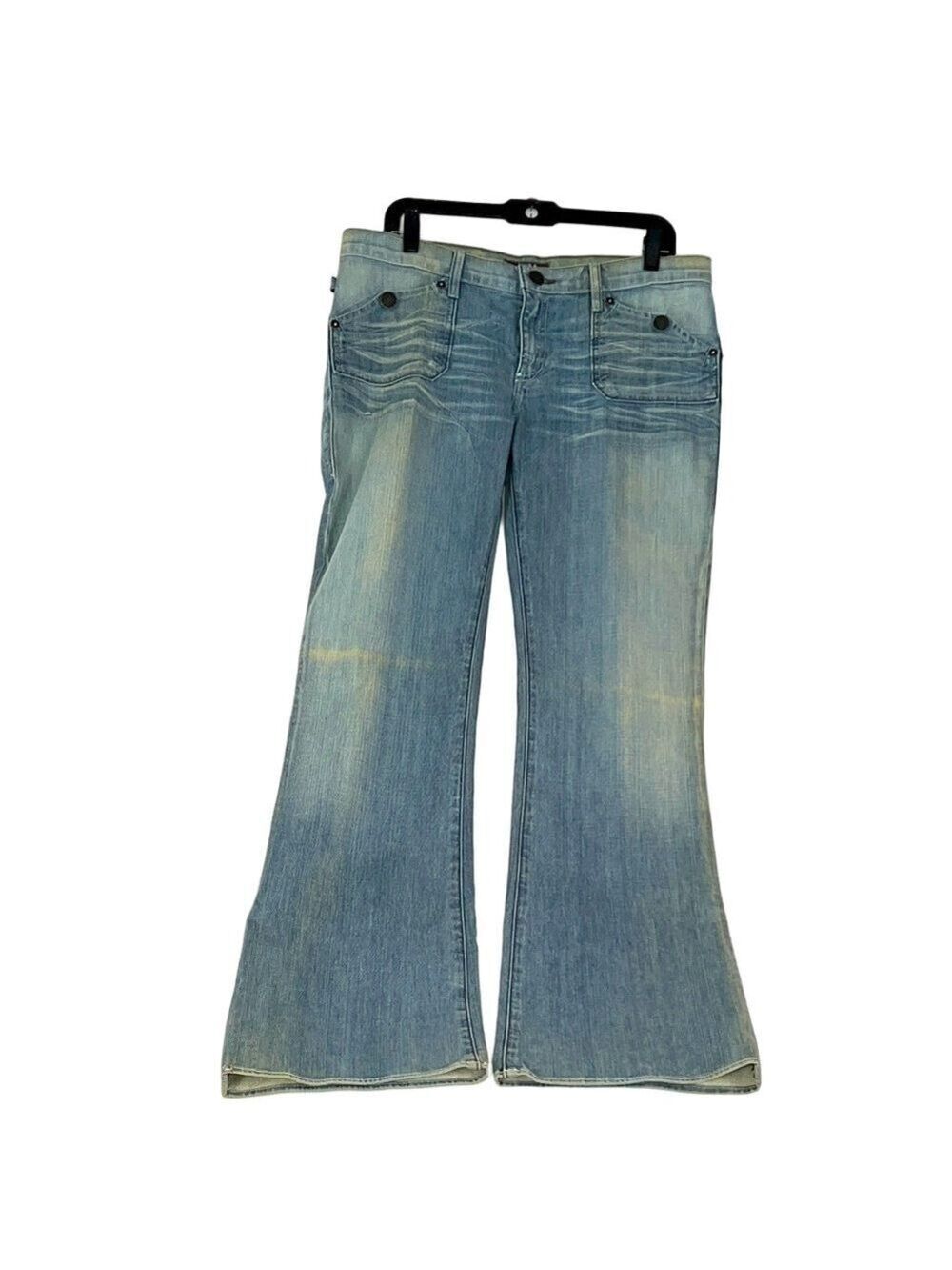 Rock & Republic Light Blue Flare Leg Jeans Size 32